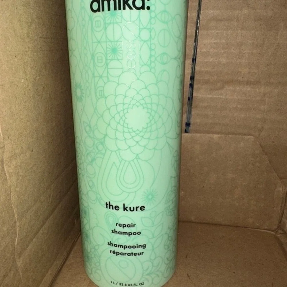 Amika The Kure‎ Bond Repair Shampoo 1L Salon Size Damaged Hair Treatment care